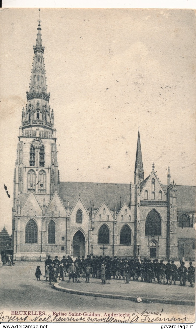 BRUXELLES  ANDERLECHT  EGLISE SAINT GUIDON       2 SCANS - Anderlecht