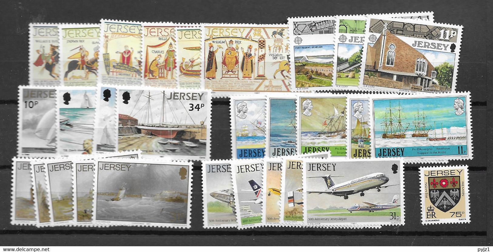 1987 MNH Jersey Year Collection Postfris** - Jersey