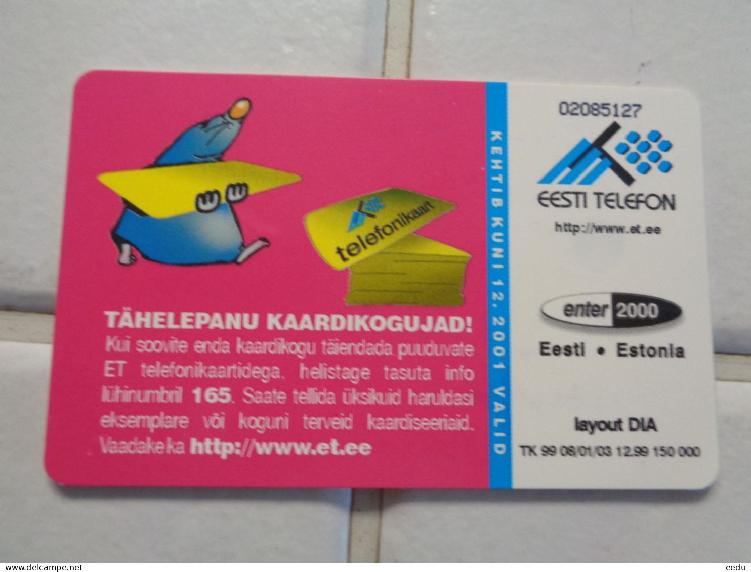 Estonia Overprint Phonecard - Estonie