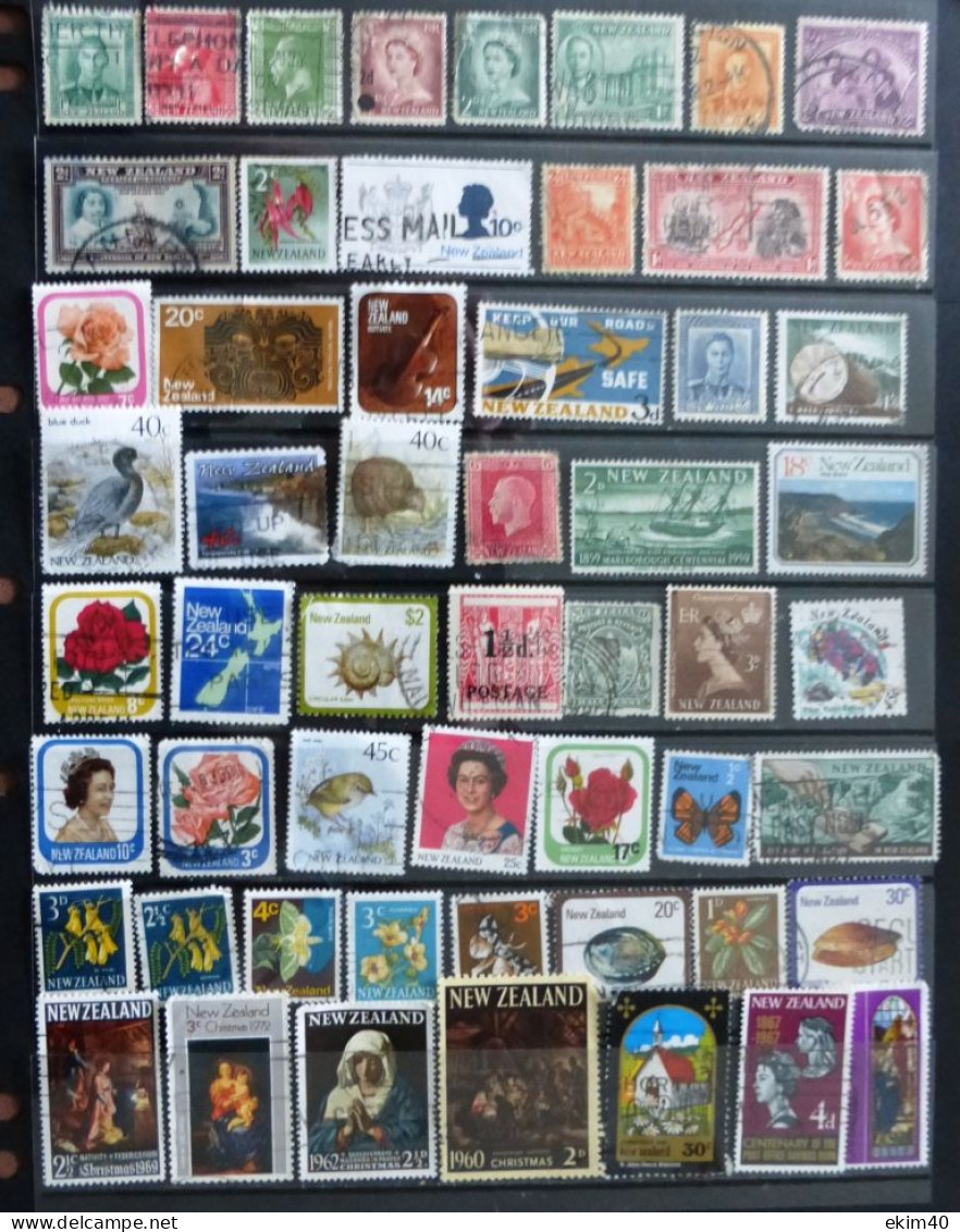 Selection Of Used/Cancelled Stamps From New Zealand Various Issues. No DEL-611 - Autres & Non Classés