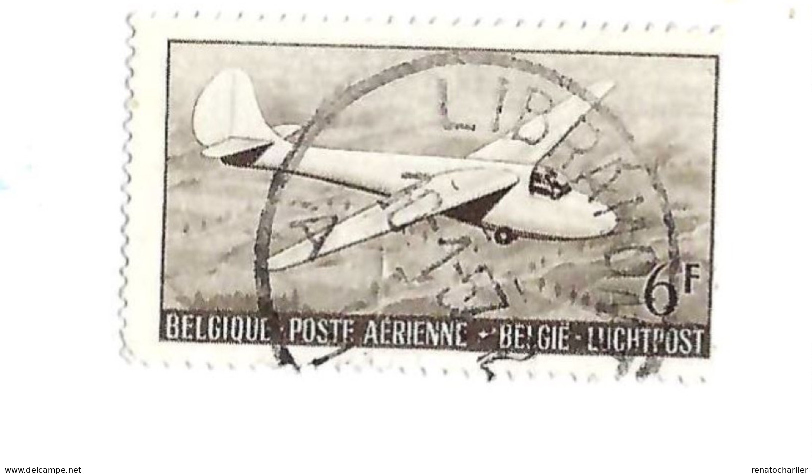 Oblitération Centrale "Libramont" Sur Avion. - Oblitérés