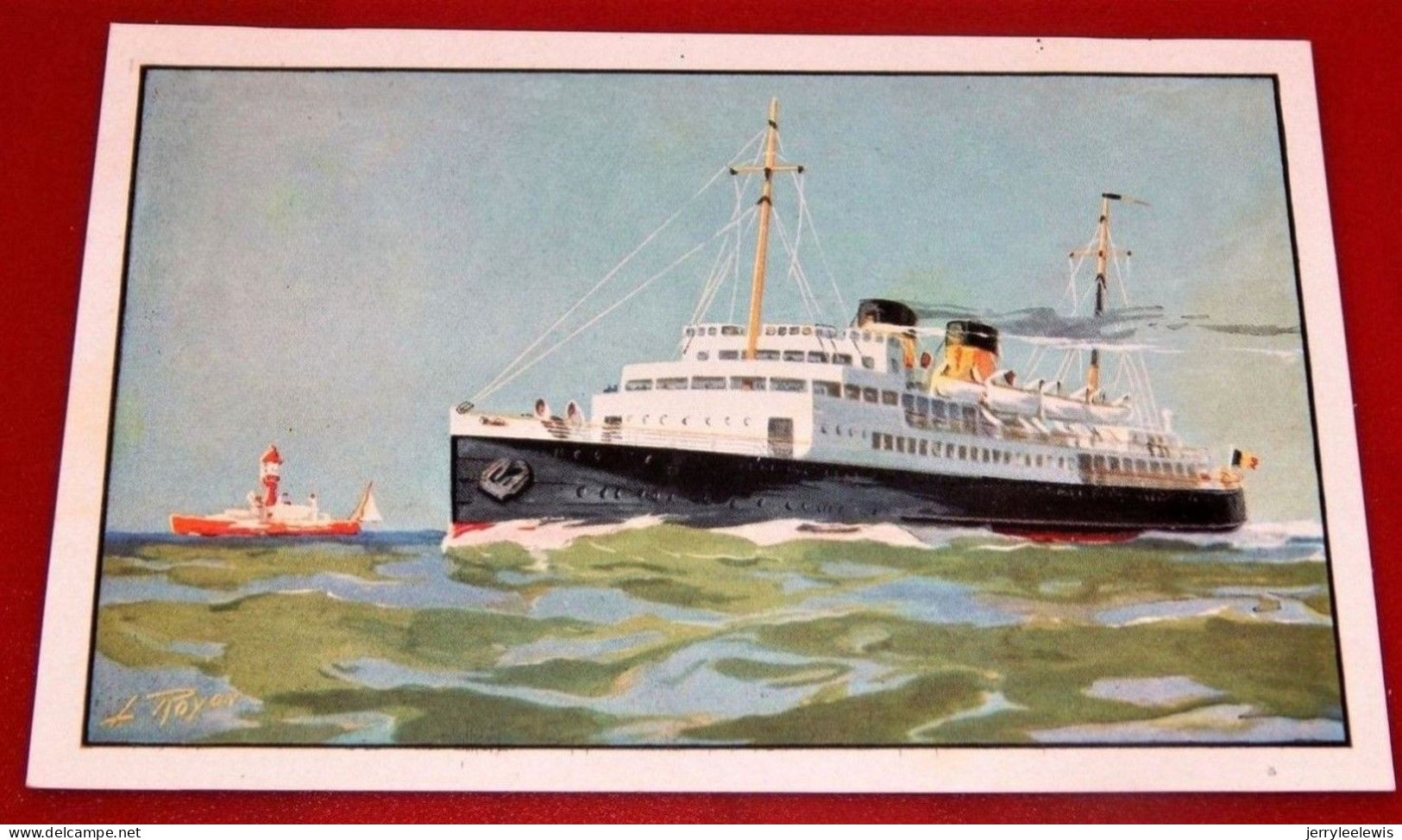 L. ROYER  Illustrateur -  PAQUEBOTS - " S. S. Prince Léopold  " - Ligne Ostende -Douvres - Royer