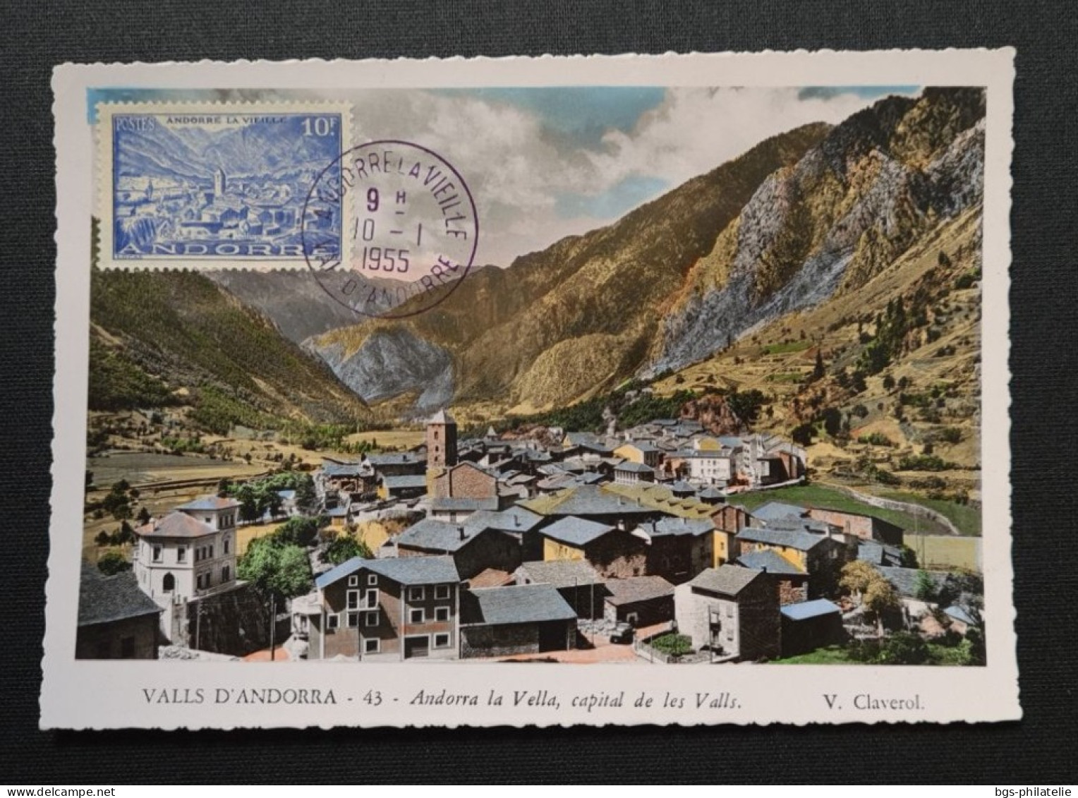 Andorre Français,  Timbre Numéro 113 Sur Carte Maximum. - Briefe U. Dokumente