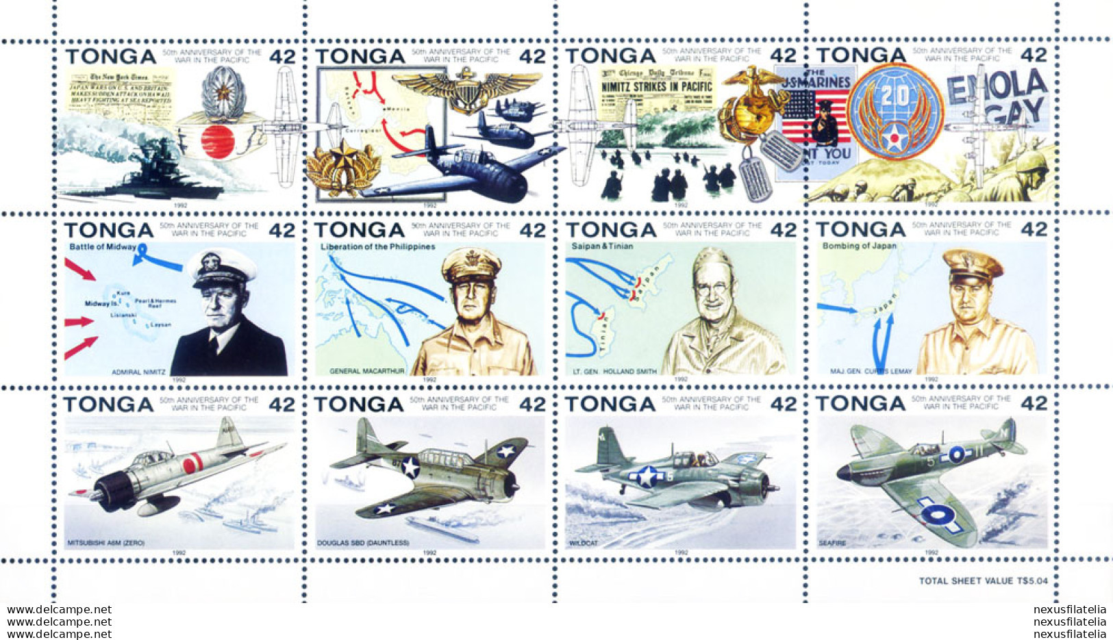 Seconda Guerra Mondiale 1992. - Tonga (1970-...)