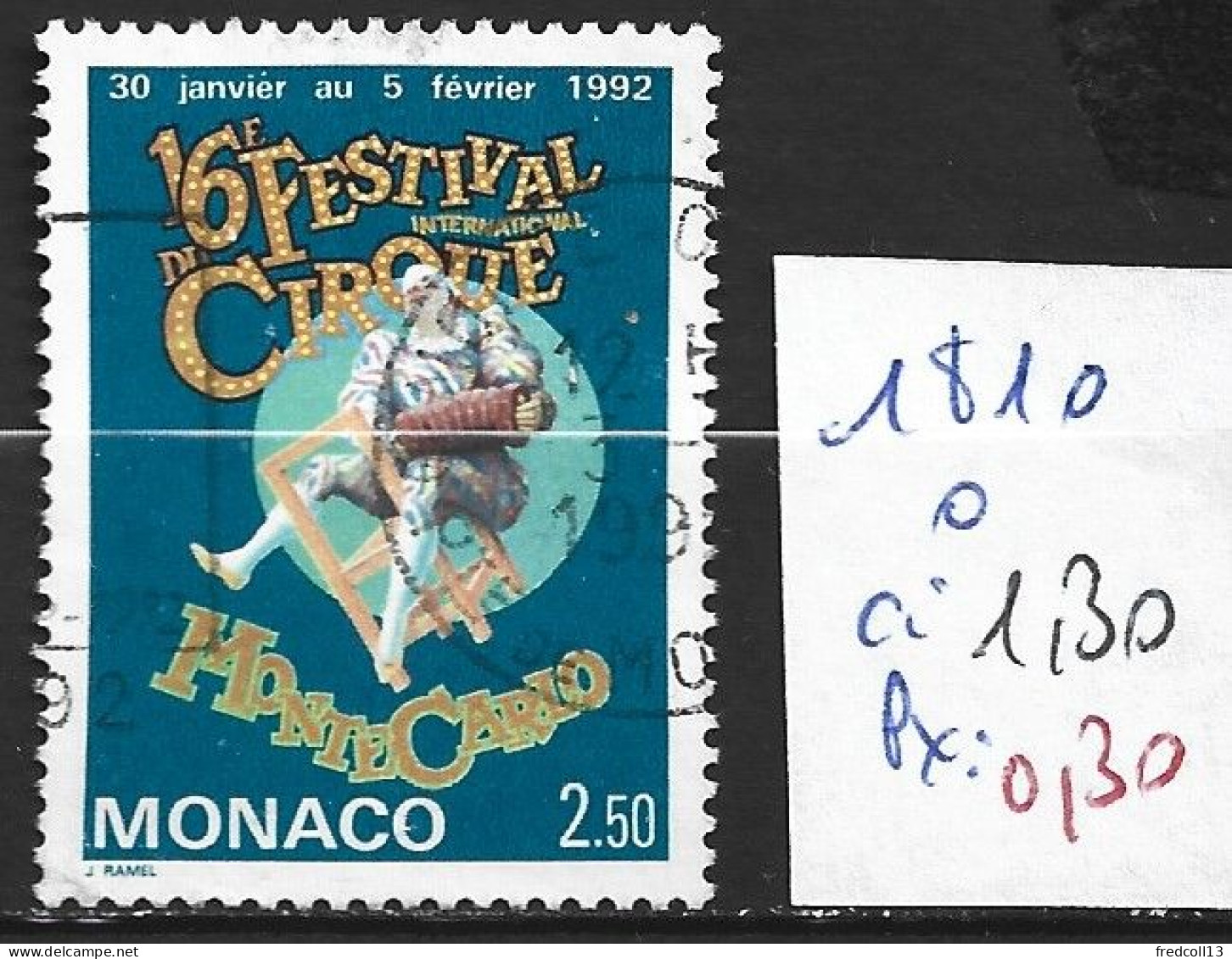 MONACO 1810 Oblitéré Côte 1.30 € - Usados