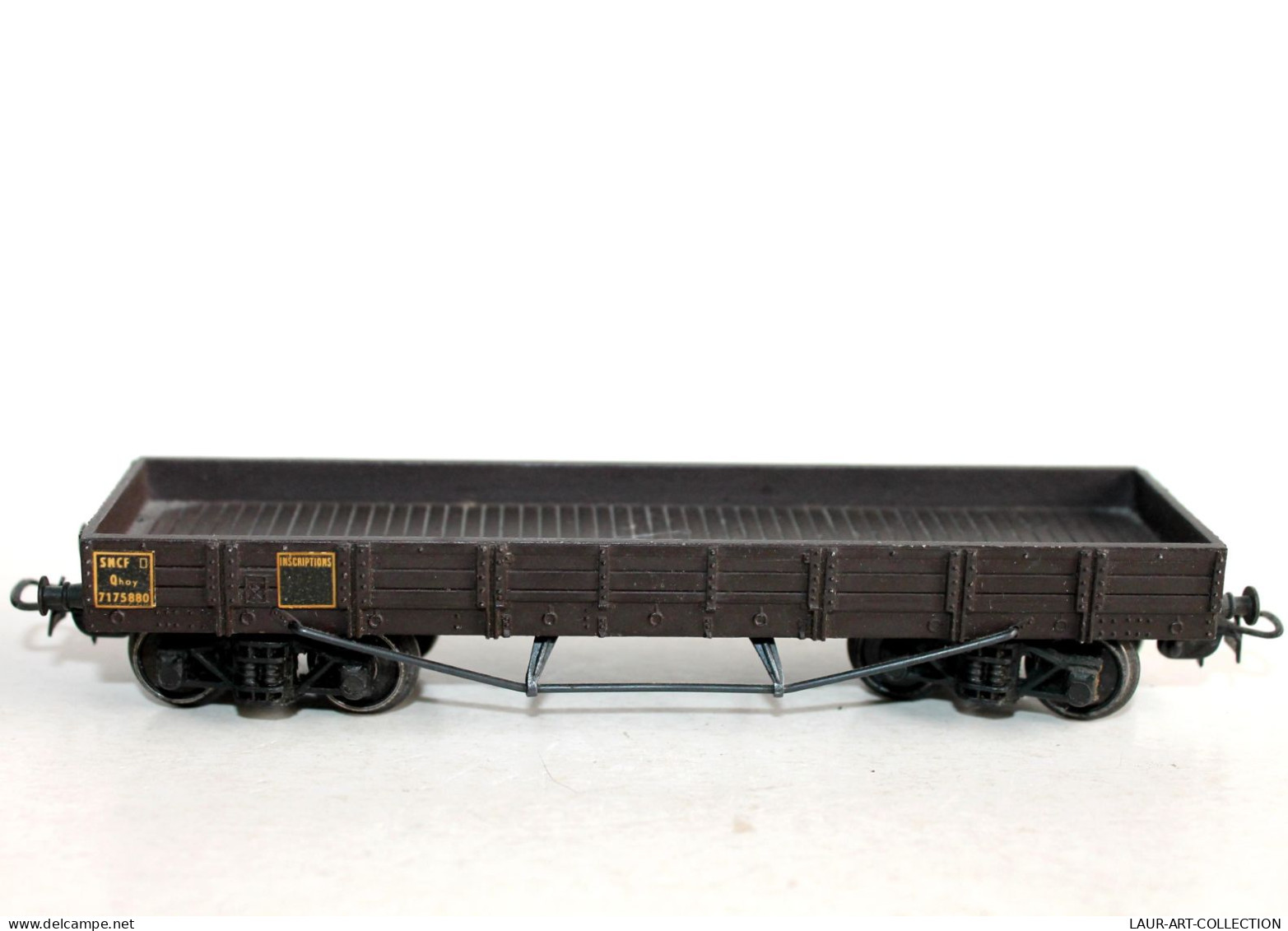 SMCF HO WAGON TOMBEREAU PLAT SNCF 7175880 En METAL, TRANSPORT MARCHANDISE MINIATURE TRAIN MODELISME FERROVIAIRE (1002.49 - Vagoni Merci