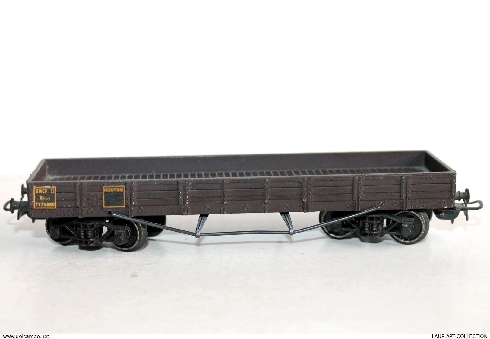 SMCF HO WAGON TOMBEREAU PLAT SNCF 7175880 En METAL, TRANSPORT MARCHANDISE MINIATURE TRAIN MODELISME FERROVIAIRE (1002.49 - Güterwaggons