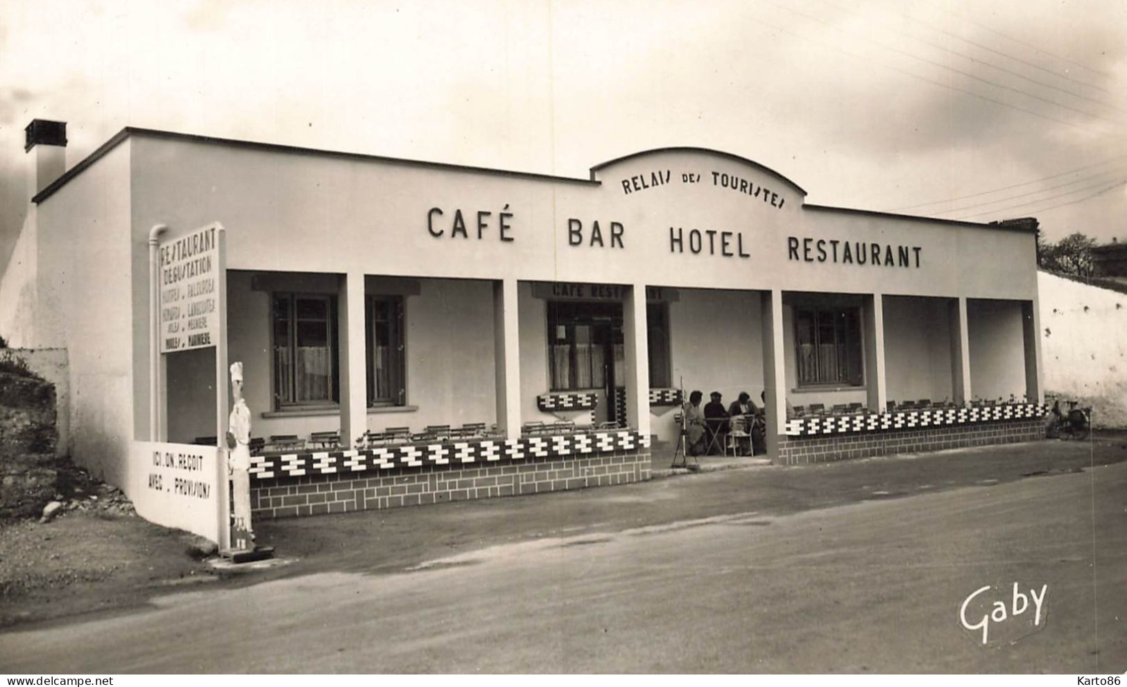 Beauvoir Sur Mer * Café Bar Hôtel BRIAND , Restaurant Des Touristes Tel.19 - Beauvoir Sur Mer