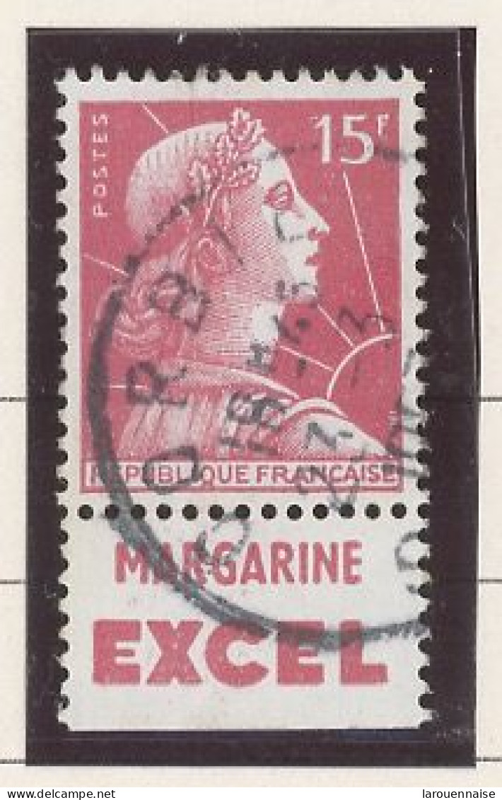 BANDE PUB -N°1011 -TYPE MULLER -15f ROSE -Obl PUB -EXCEL -(Maury 277) - Used Stamps