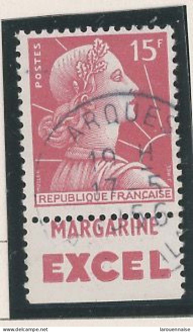 BANDE PUB -N°1011 -TYPE MULLER -15f ROSE -Obl PUB -EXCEL -(Maury 277) - Used Stamps