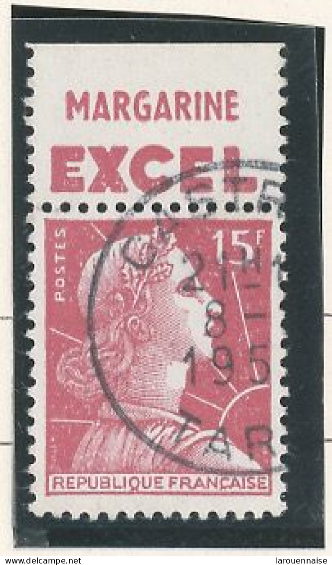 BANDE PUB -N°1011 -TYPE MULLER -15f ROSE -Obl PUB -EXCEL -(Maury 277) - Used Stamps