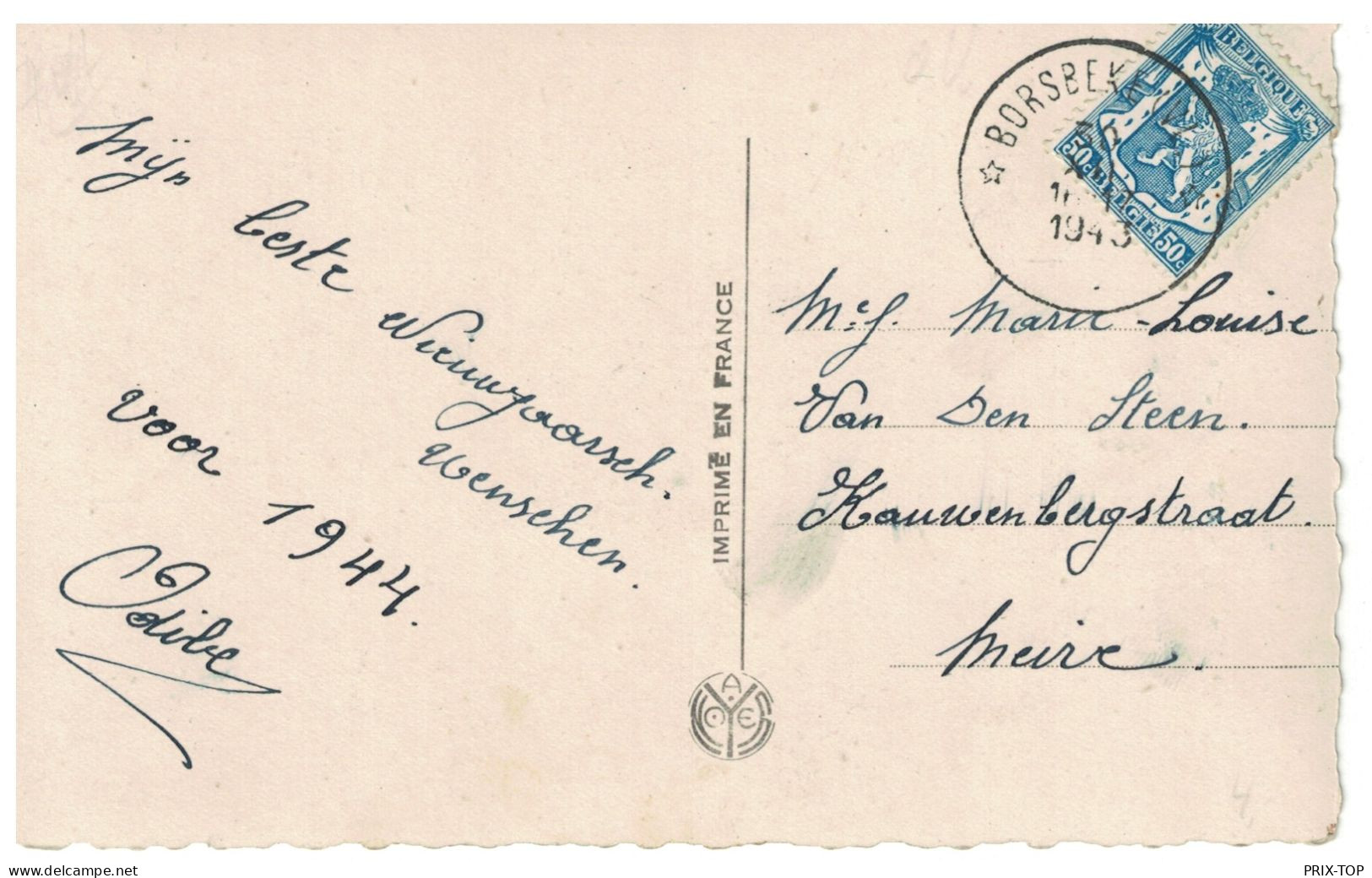 TP 426 S/CP Fantaisie Obl. Relais - Etoiles Borsbeek (VL) 1943 > Meire - Sternenstempel