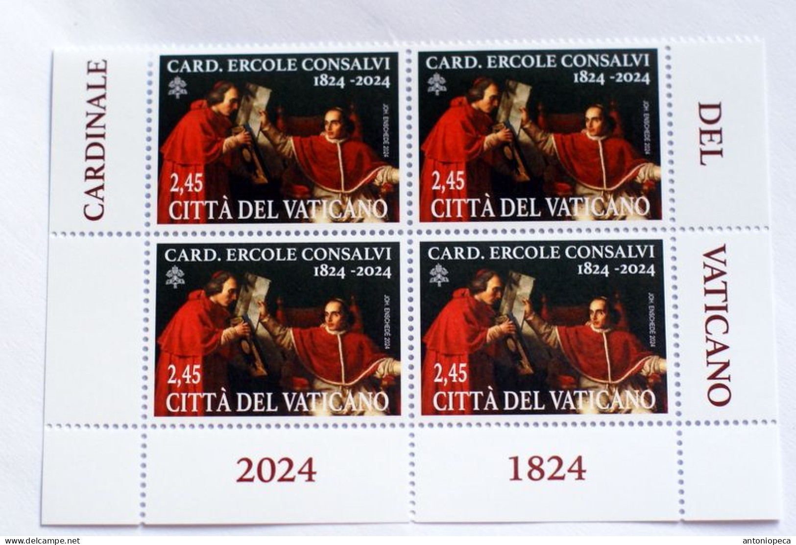 VATICAN 2024, CENTENARIO CARDINALE CONSALVI  BLOCK MNH** - Ungebraucht