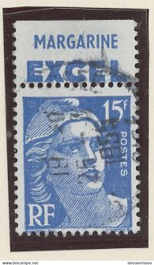 BANDE PUB -N°886 T I -TYPE GANDON  -15f BLEU -Obl PUB -EXEL-(Maury 261) - Used Stamps