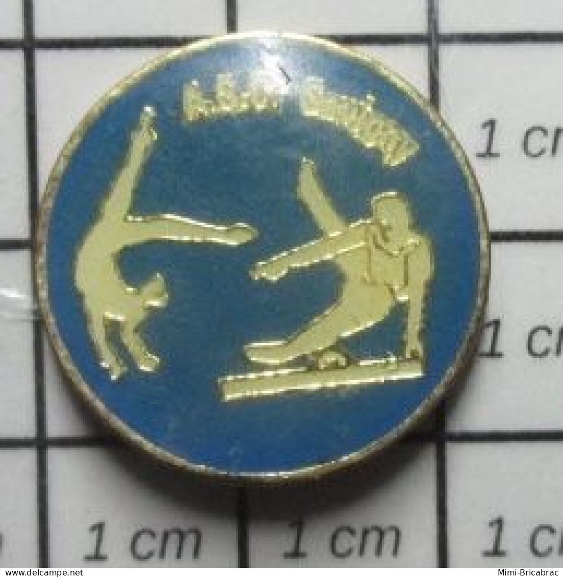 713K Pin's Pins / Beau Et Rare / SPORTS / CLUB GYMNASTIQUE ASC SAVIGNY - Gymnastiek