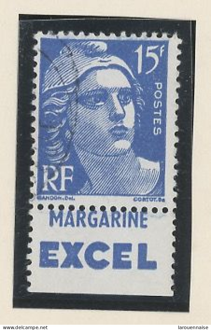 BANDE PUB -N°886 T I -TYPE GANDON  -15f BLEU -Obl PUB -EXEL-(Maury 261) - Used Stamps