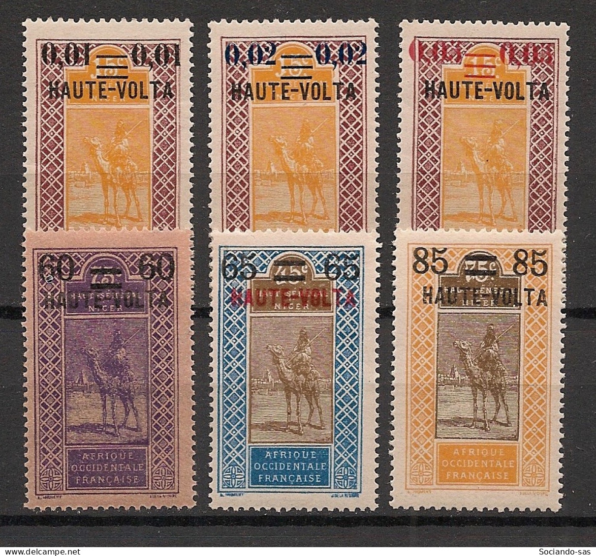 HAUTE-VOLTA - 1922 - N°YT. 18 à 23 - Série Complète - Neuf * / MH VF - Neufs
