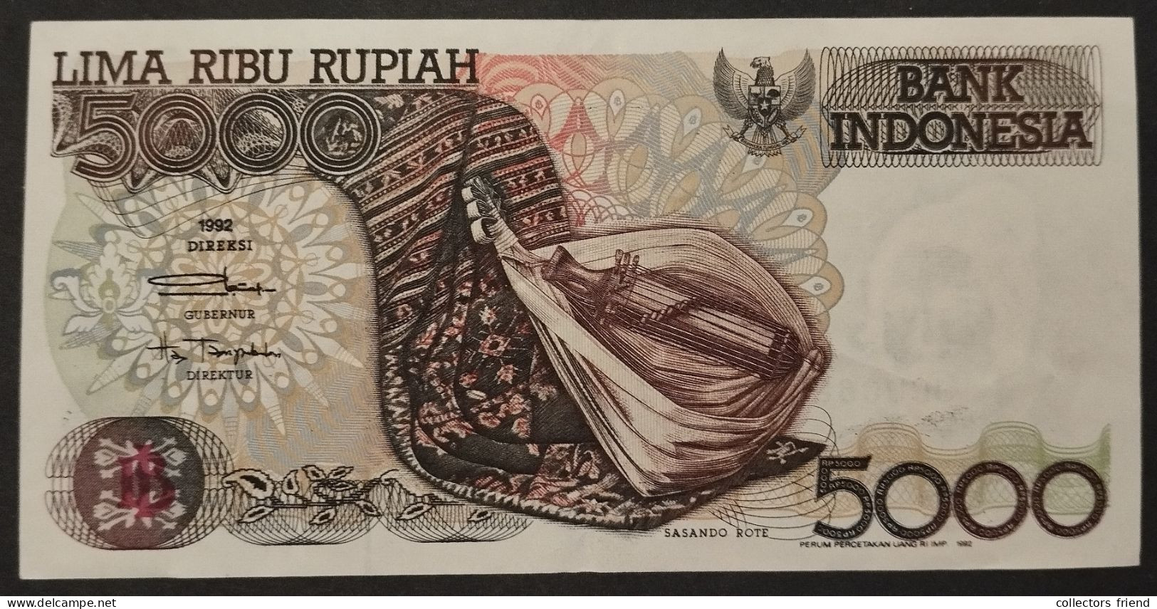 INDONESIA 5 000 RUPIAH Year 1992 - Indonesia