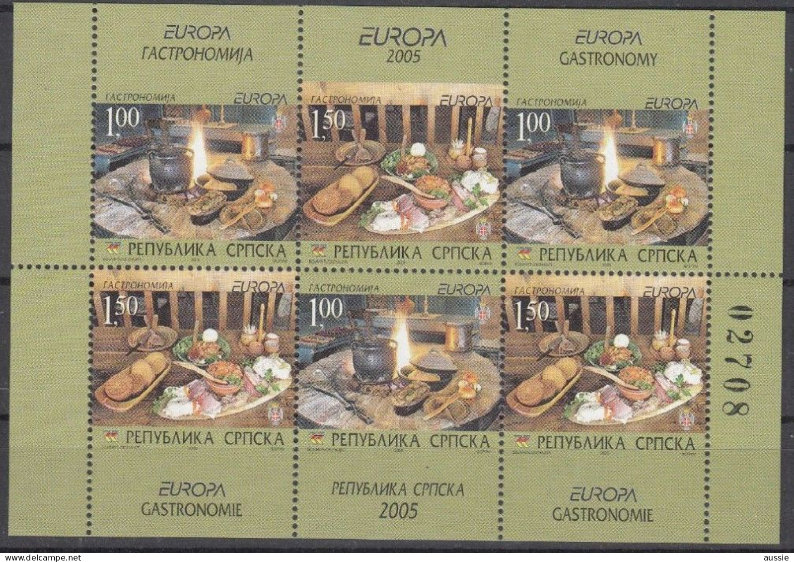 CEPT 2005 Bosnie Serbe (Pale) Yvertn° 306-07 *** MNH Cote 19,50 € Feuillet Complète - 2005
