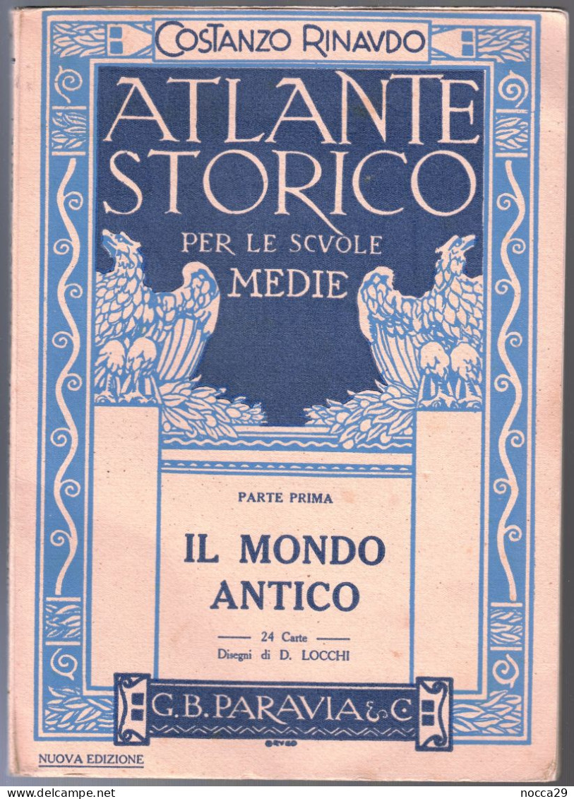 ATLANTE STORICO 1940 IL MONDO ANTICO (PARTE 1^) EGITTO PALESTINA  IMPERO ASSIRO, PERSIANO E ROMANO 24 CARTINE (STAMP336) - Histoire, Philosophie Et Géographie