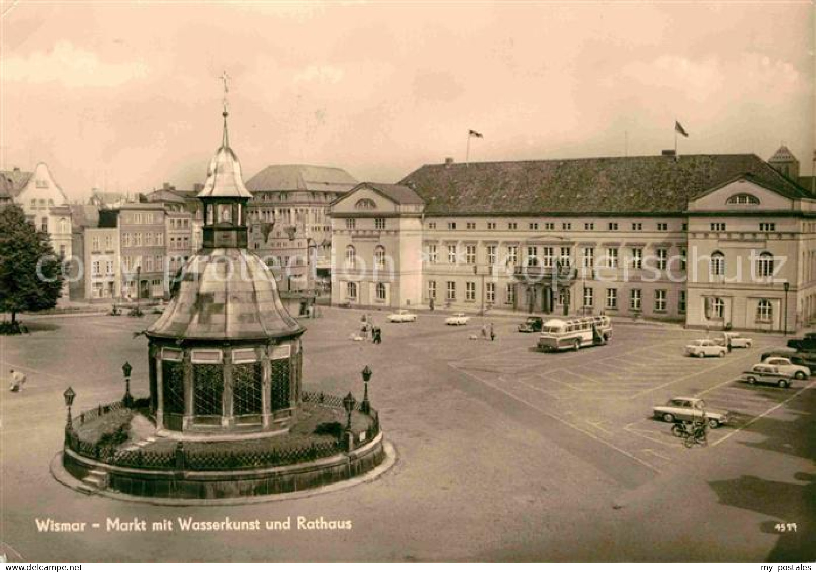 72729745 Wismar Mecklenburg Markt Mit Wasserkunst Und Rathaus Wismar - Wismar