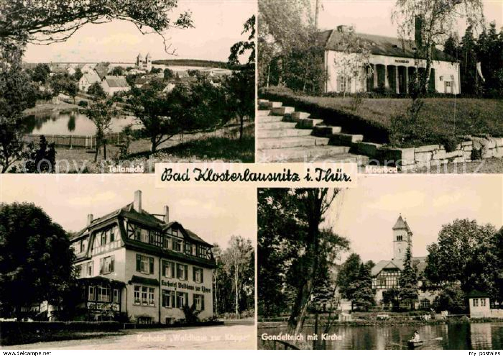 72729575 Bad Klosterlausnitz Teilansicht Moorbad Gondelteich Kirche Kurhotel Bad - Bad Klosterlausnitz