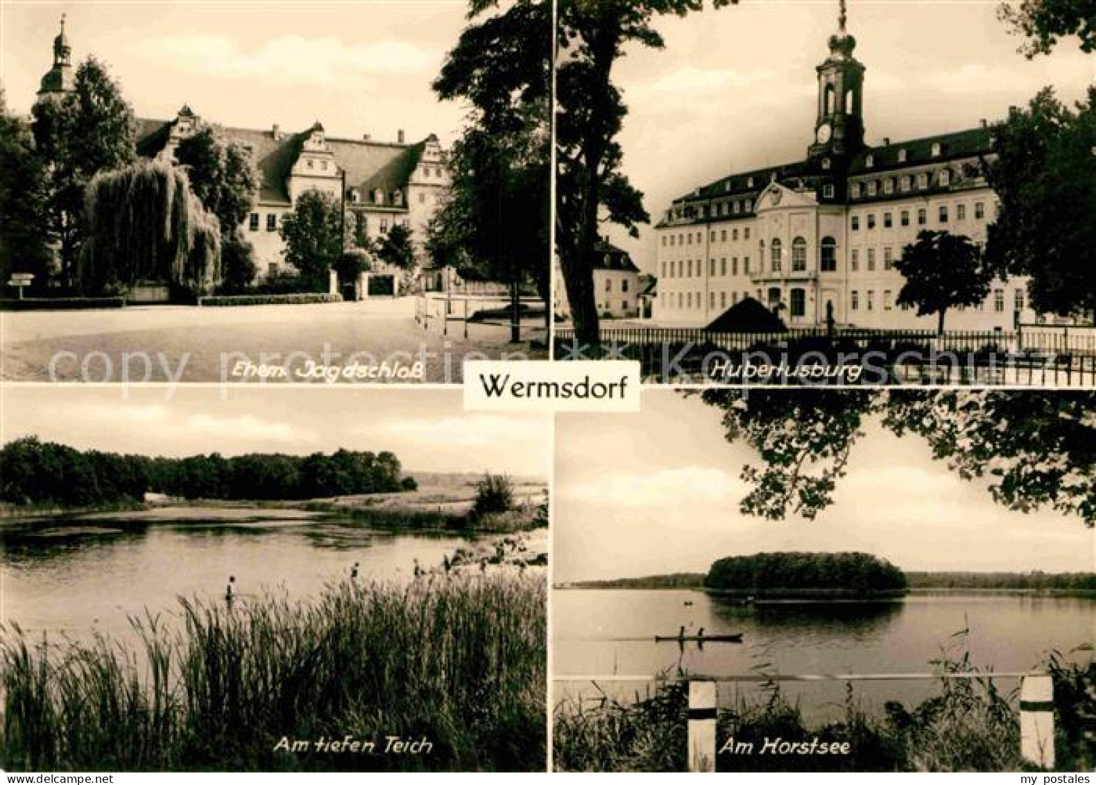 72729553 Wermsdorf Ehem Jagdschloss Hubertusburg Am Tiefen Teich Horstsee Wermsd - Wermsdorf