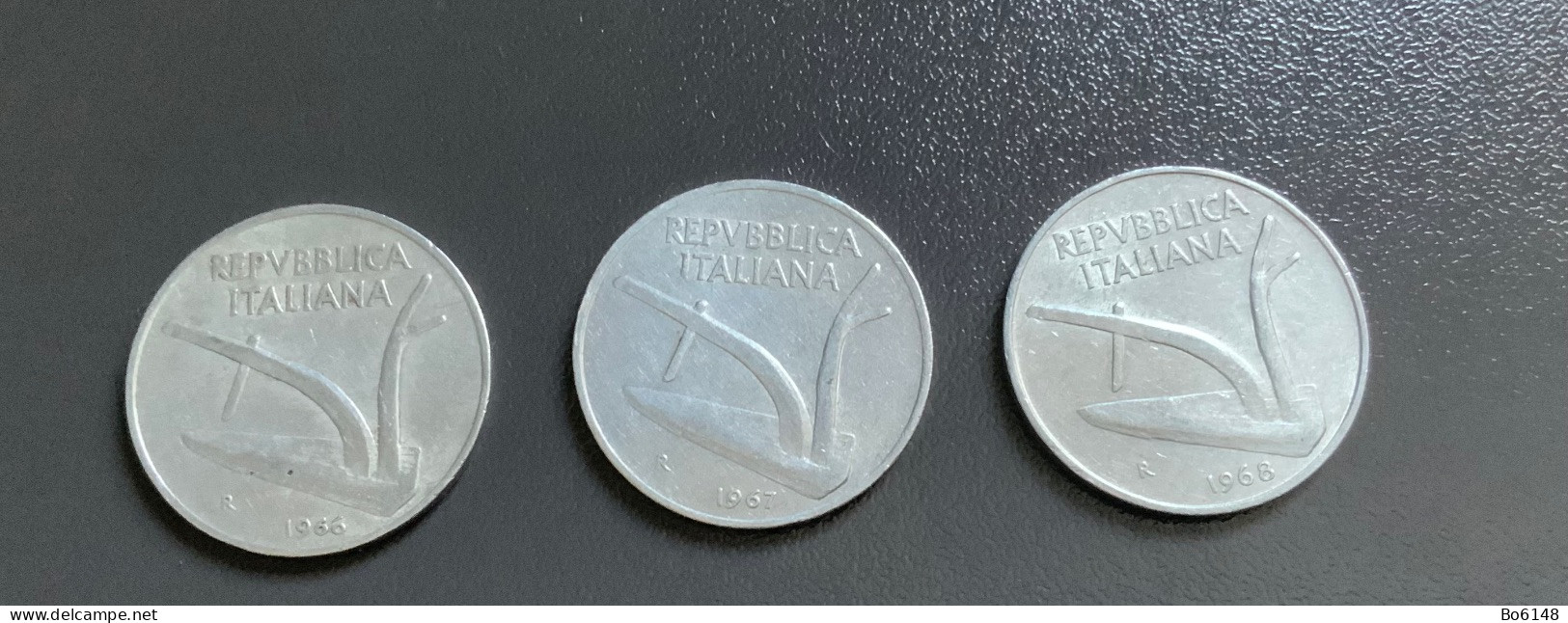 ITALIA - 3 Monete 10 LIRE  Spiga - Anni  1966 , 1967 E 1968 - 10 Lire