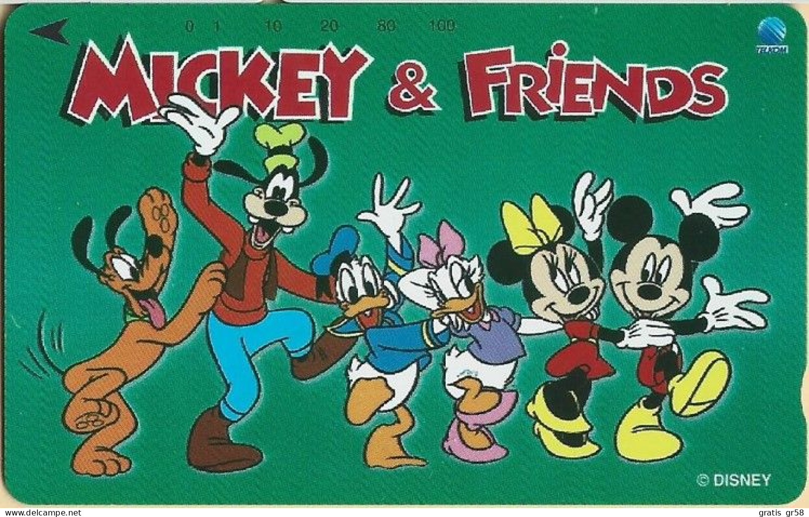 Indonesia - P 486, Mickey & Friends 2, Disney, 1000ex, Mint Unused - Indonesia