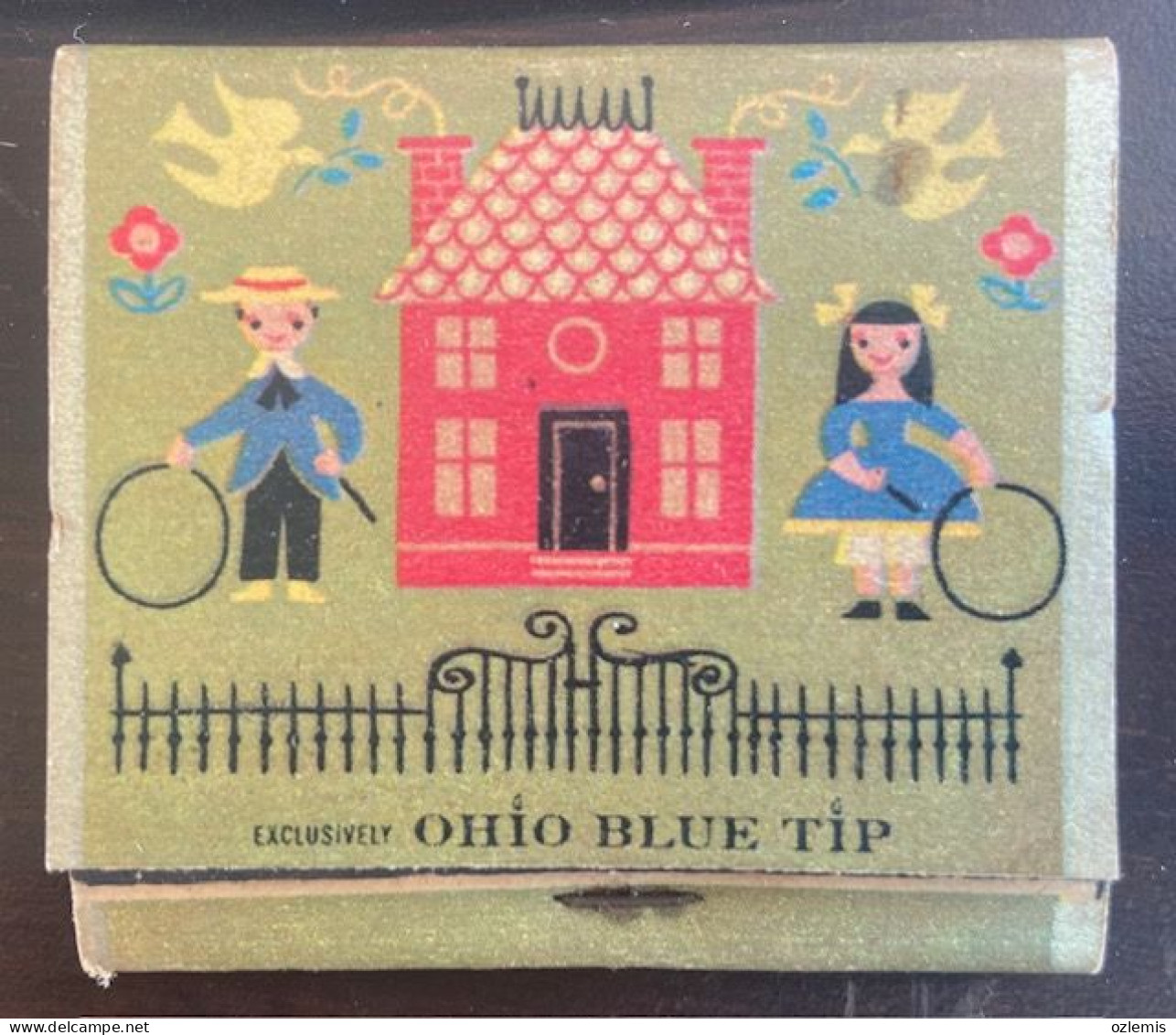 OHIO BLUE  TIP MATCH ,EXCLUSIVELY,1955 - Boites D'allumettes - Etiquettes