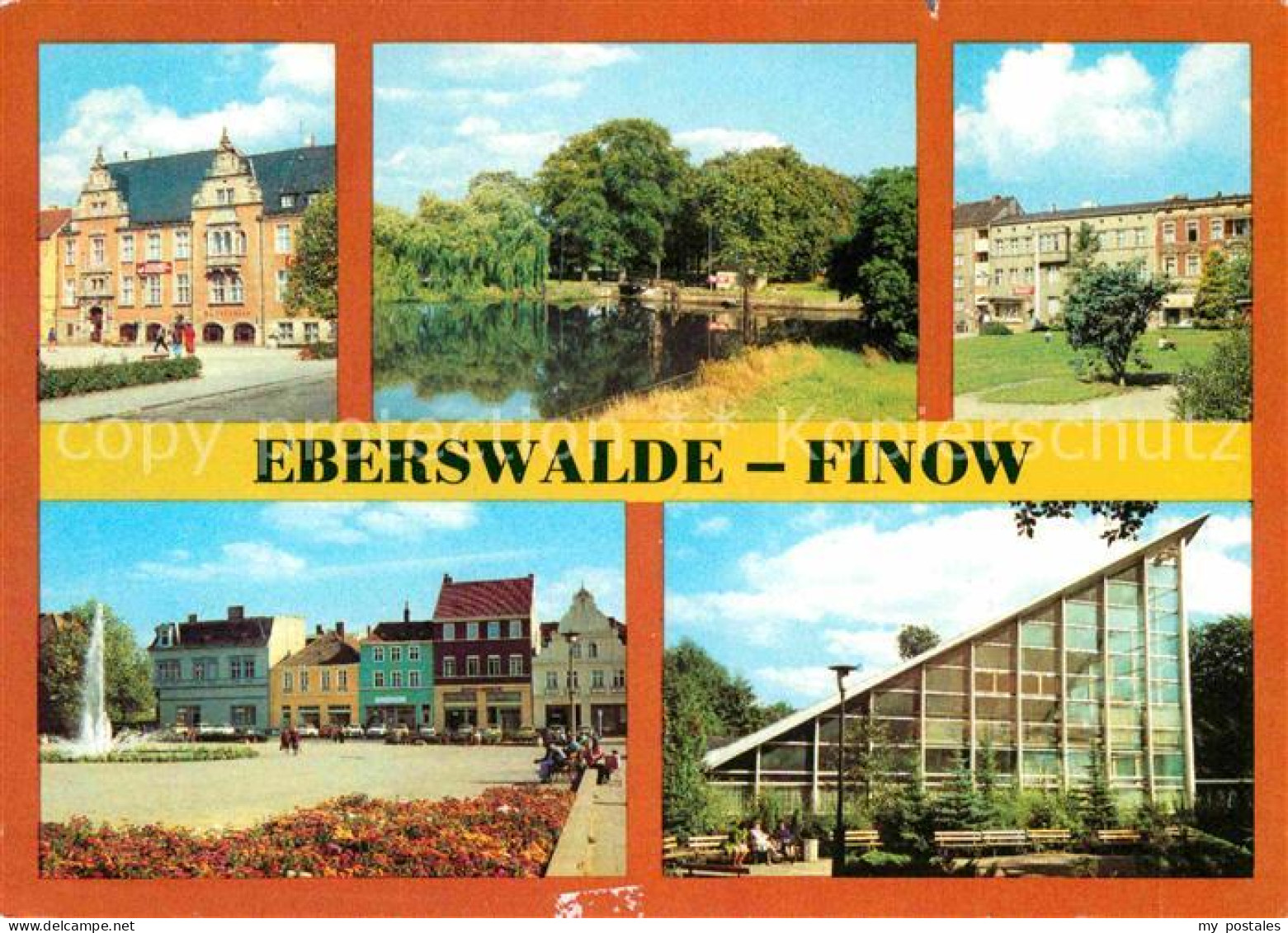 72729055 Finow Eberswalde Rathaus Platz Der Freundschaft Wilhelm Pieck Strasse E - Eberswalde