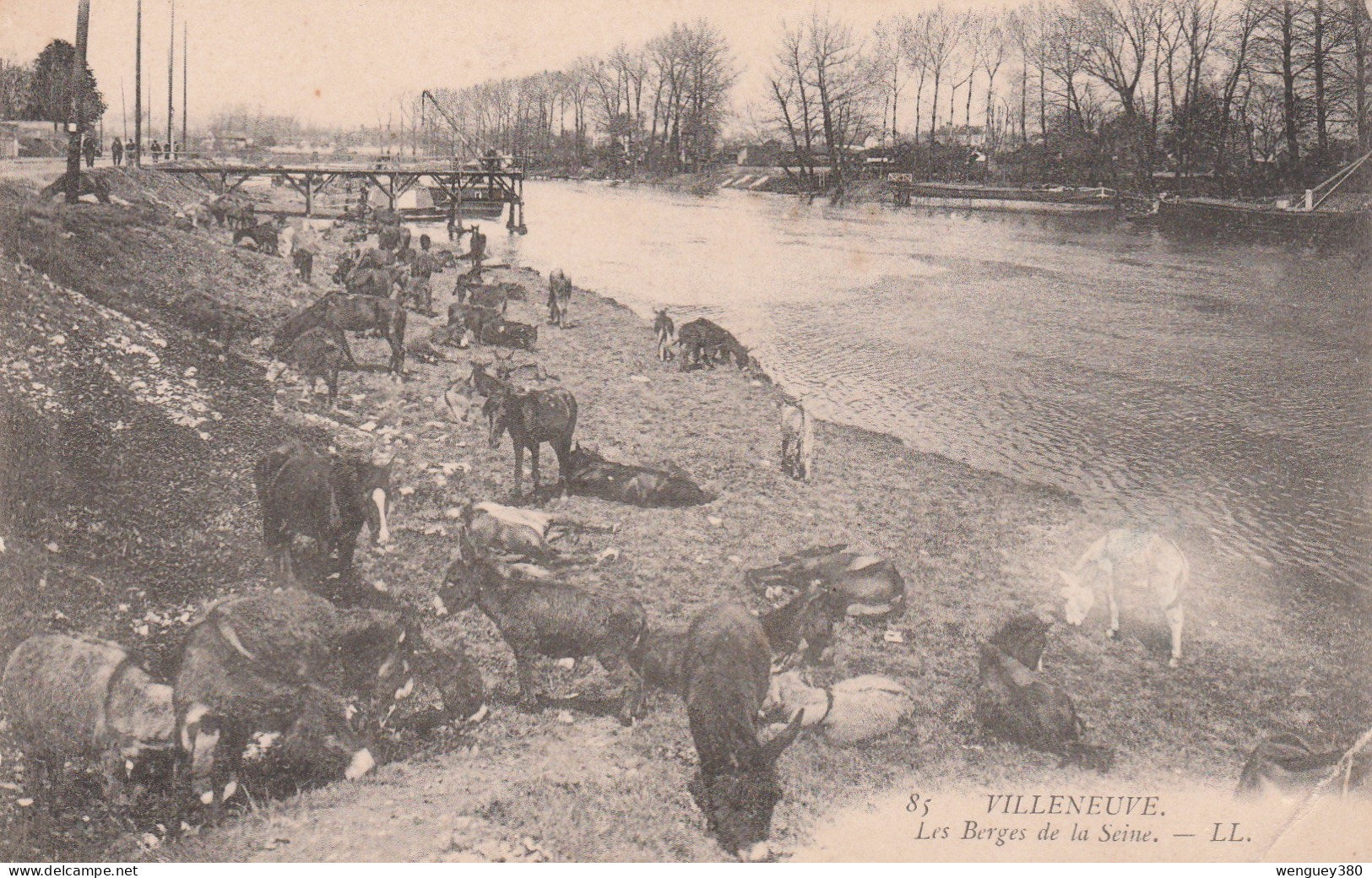 92 VILLENEUVE-la-GARENNE   Les Berges De La Seine   TB PLAN. Env. 1910.        RARE - Villeneuve La Garenne