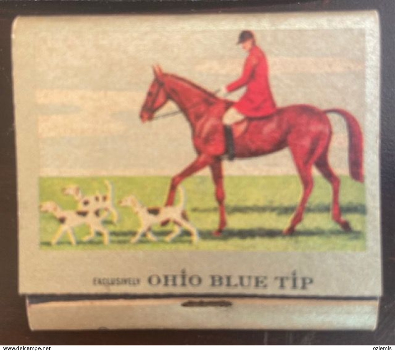 OHIO BLUE  TIP MATCH ,EXCLUSIVELY,1955 - Boites D'allumettes - Etiquettes