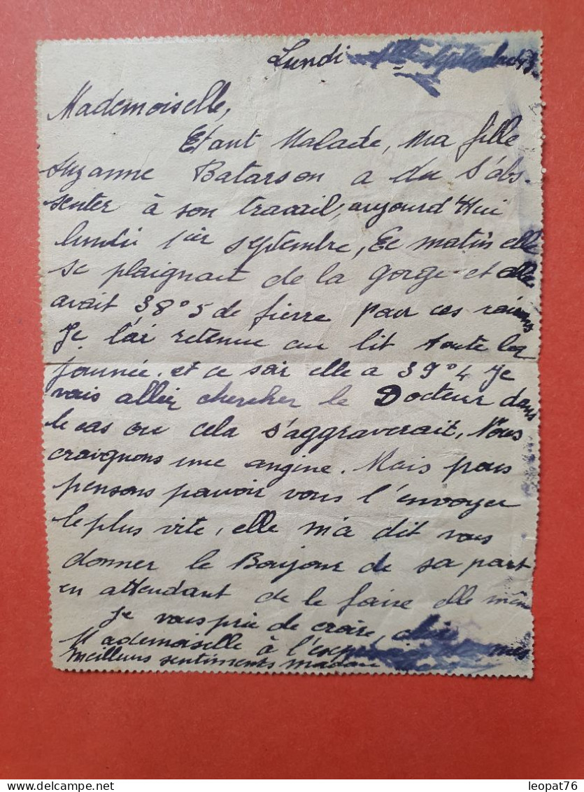 Carte Lettre Pneumatique De Paris Pour Paris En 1943 - Réf 3182 - Pneumatic Post