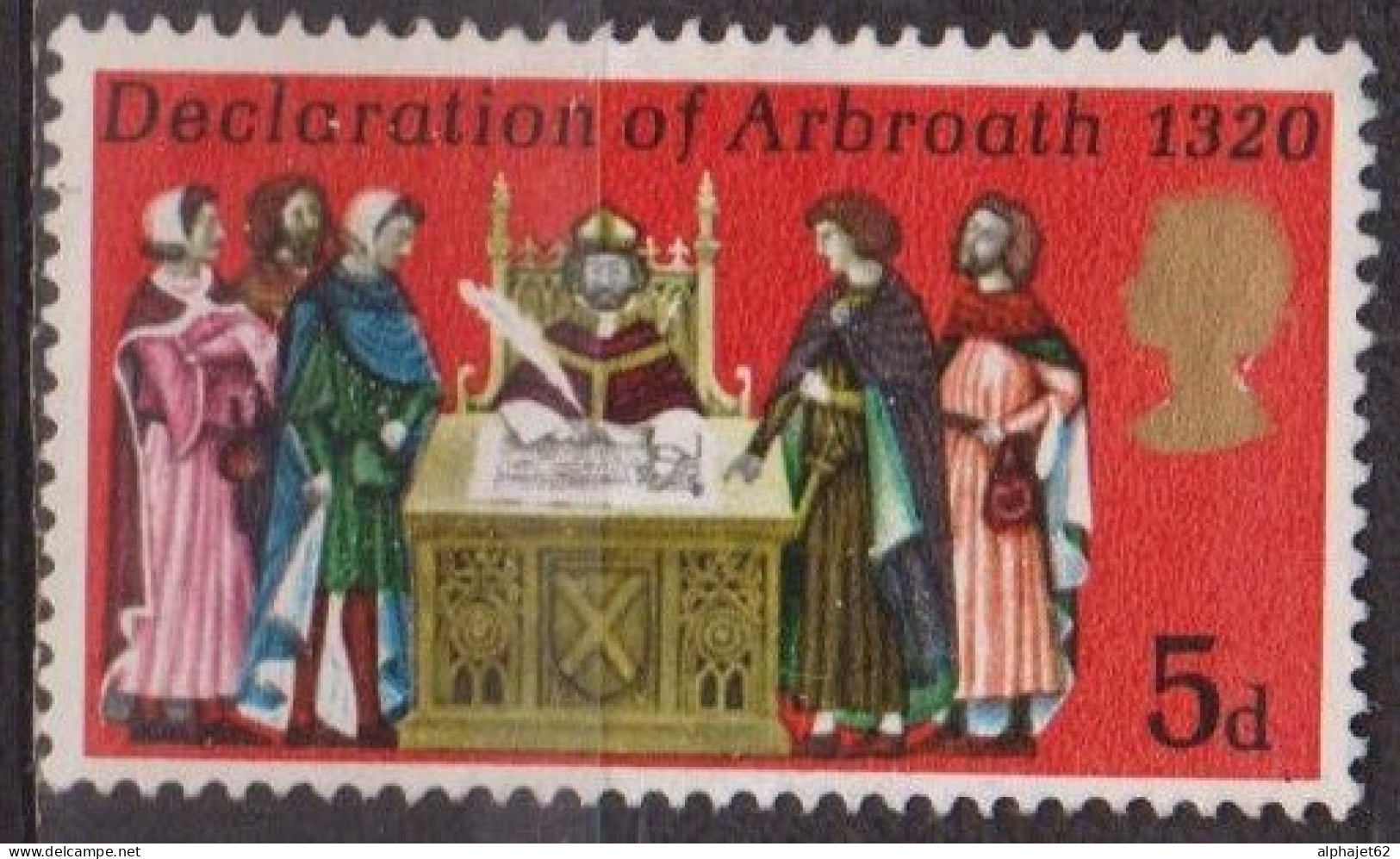 Anniversaire - GRANDE BRETAGNE - Déclaration D' Arbroath - N° 586 - 1970 - Used Stamps