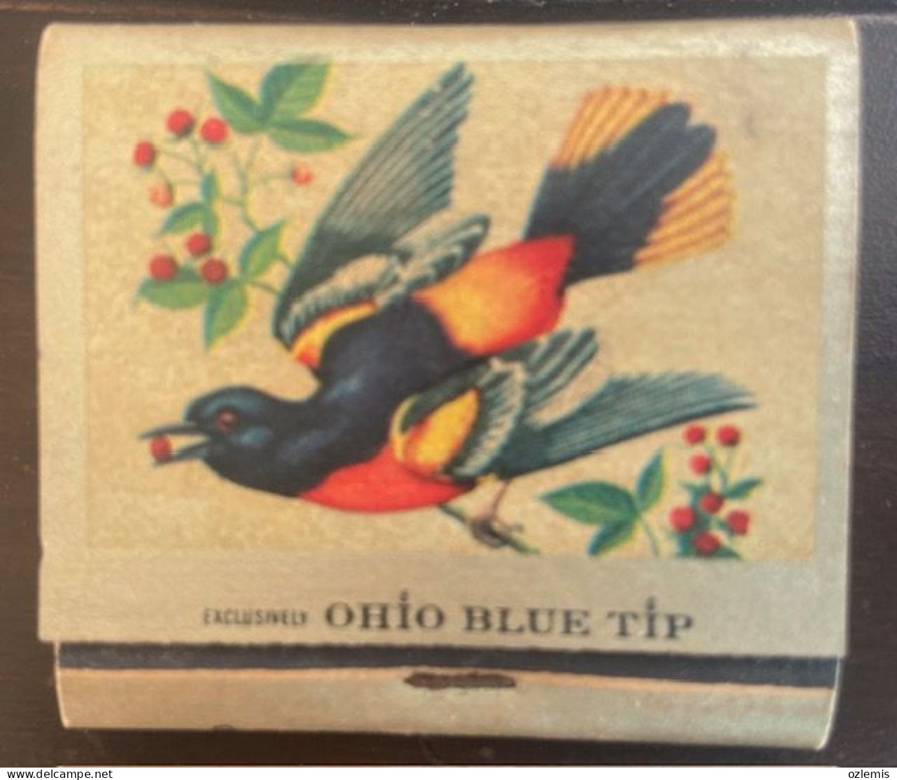 OHIO BLUE  TIP MATCH ,EXCLUSIVELY,1955 - Boites D'allumettes - Etiquettes