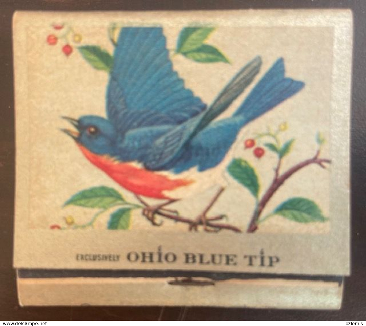 OHIO BLUE  TIP MATCH ,EXCLUSIVELY,1955 - Boites D'allumettes - Etiquettes