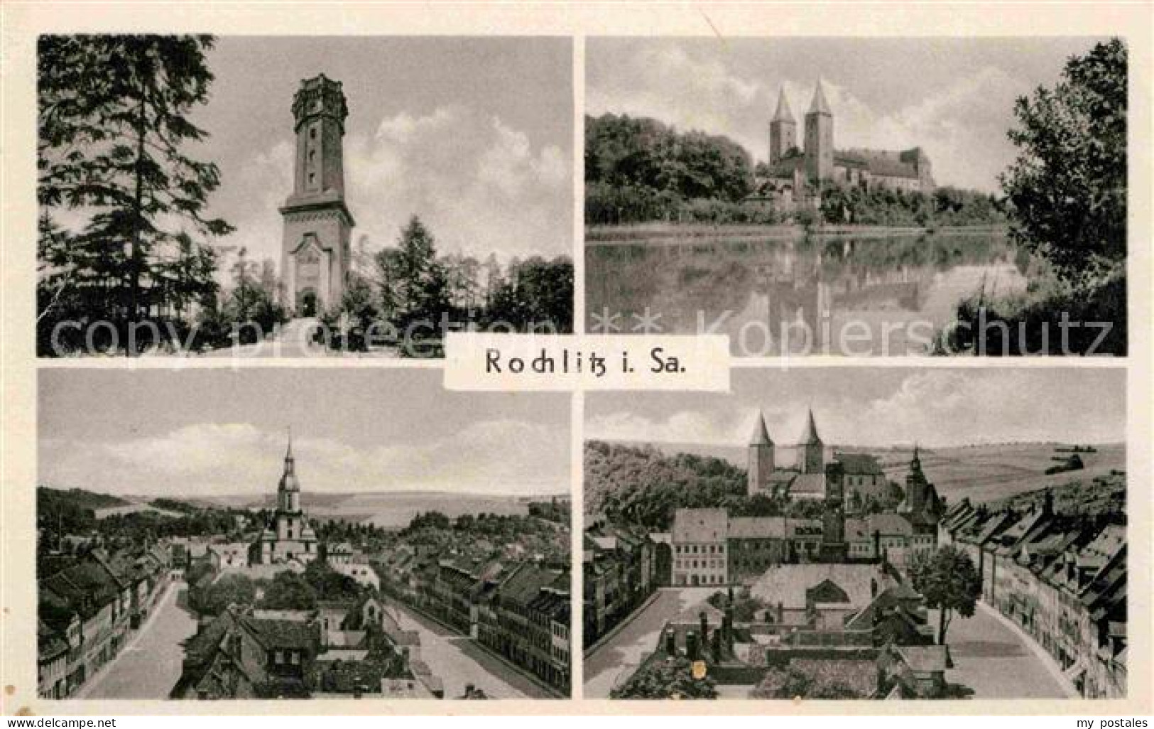 72728820 Rochlitz Sachsen Blick Ueber Die Mulde Kirche Marktplatz Turm Rochlitz - Rochlitz