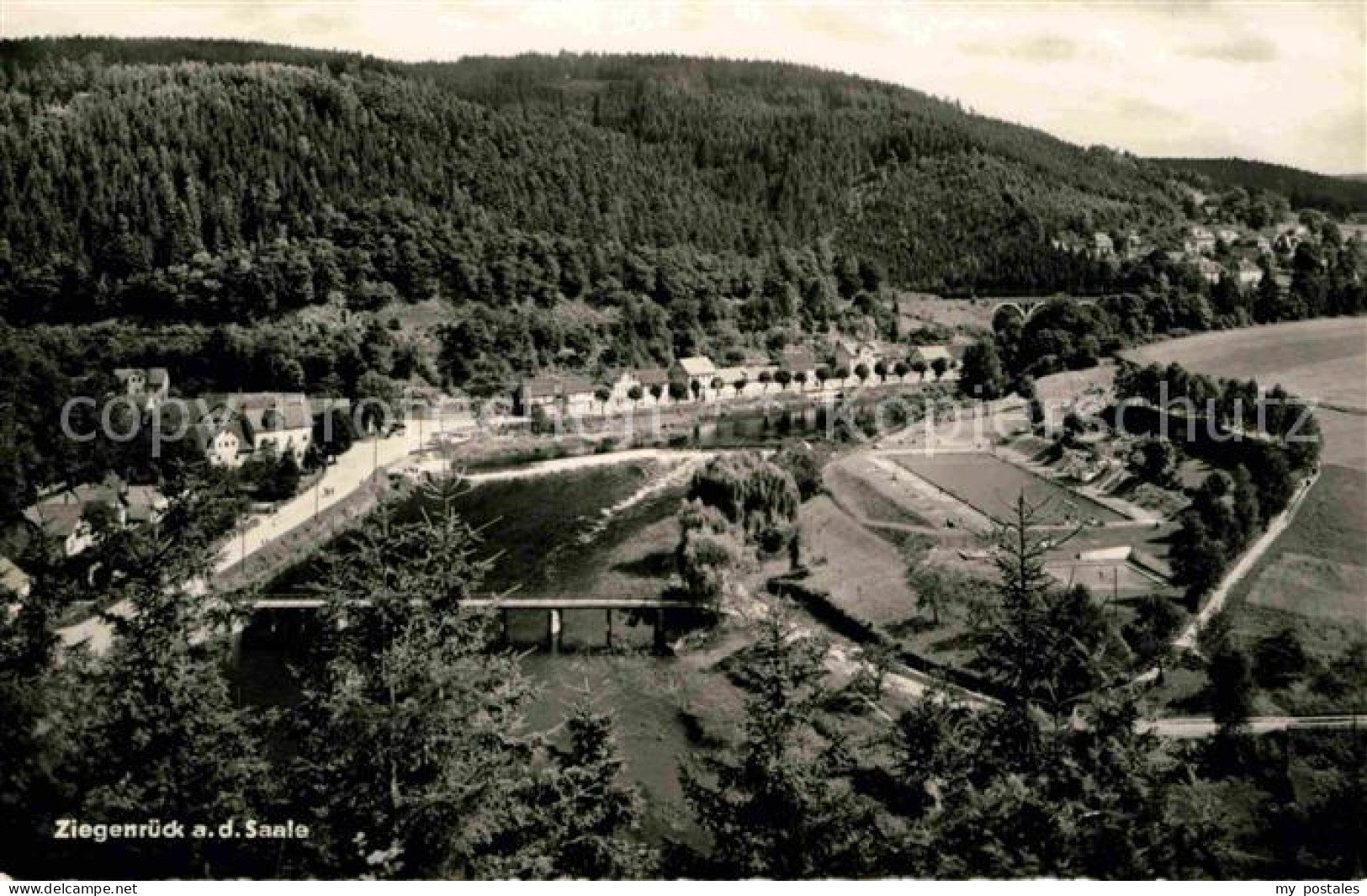 72728807 Ziegenrueck Panorama Blick Ueber Die Saale Ziegenrueck Thueringen - Ziegenrück