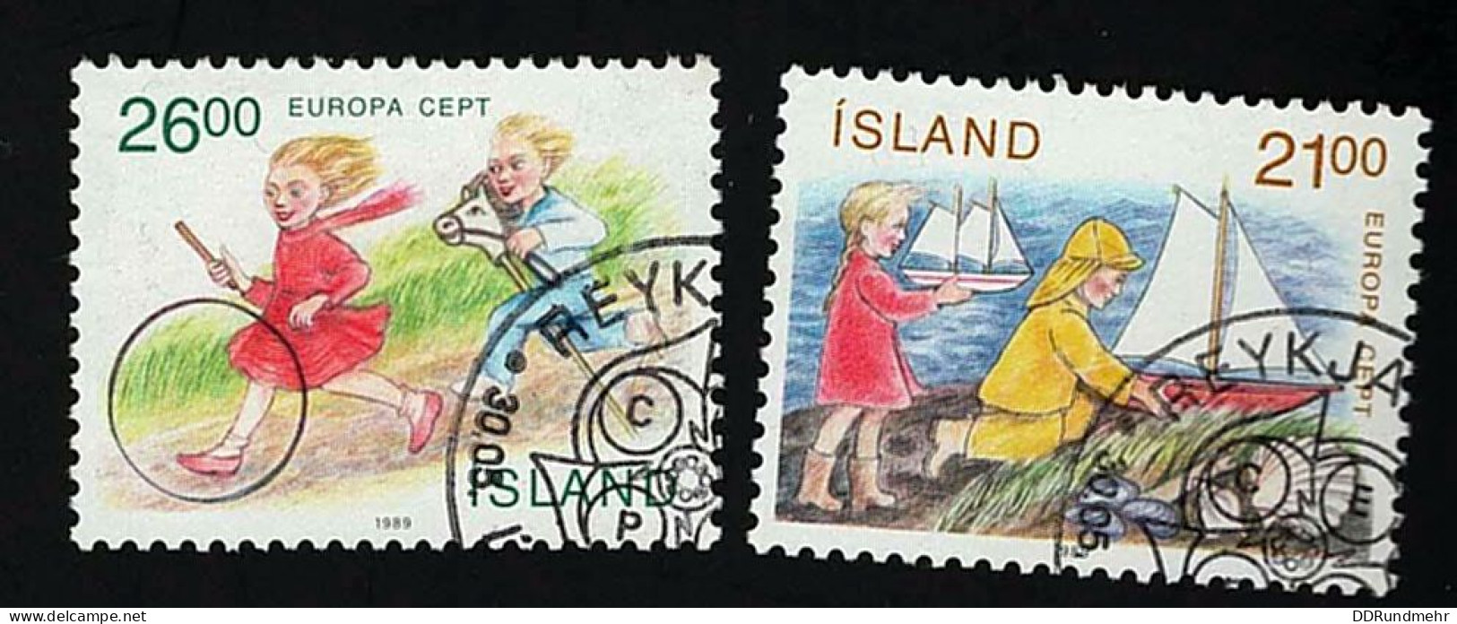 1989 Europa  Michel IS 701 - 702 Stamp Number IS 675 - 676 Yvert Et Tellier IS 654 - 655 Used - Gebruikt