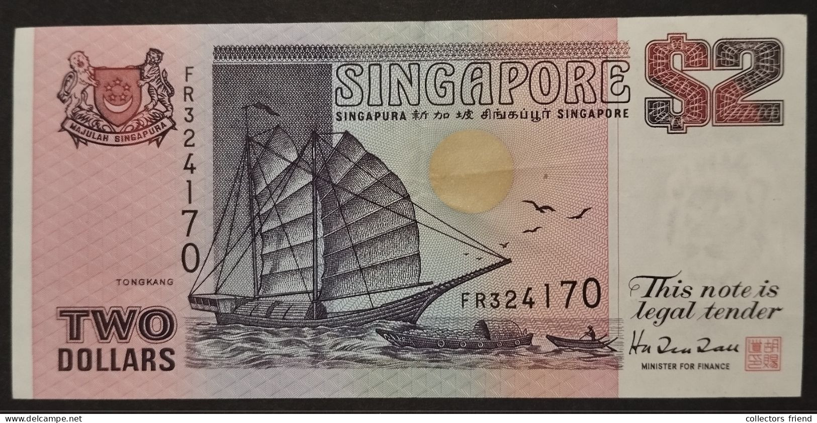 SINGAPORE 2 DOLLAR Year 1992 XF+ - Singapore
