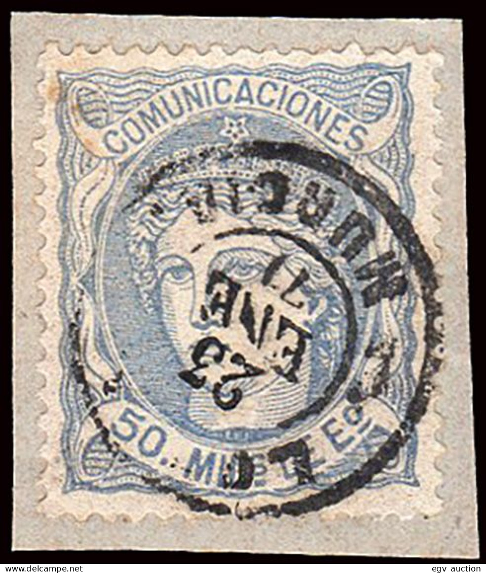 Murcia - Edi O 107 - 50 Milm. - Fragmento Mat Fech. Tp. II "Lorca" - Used Stamps