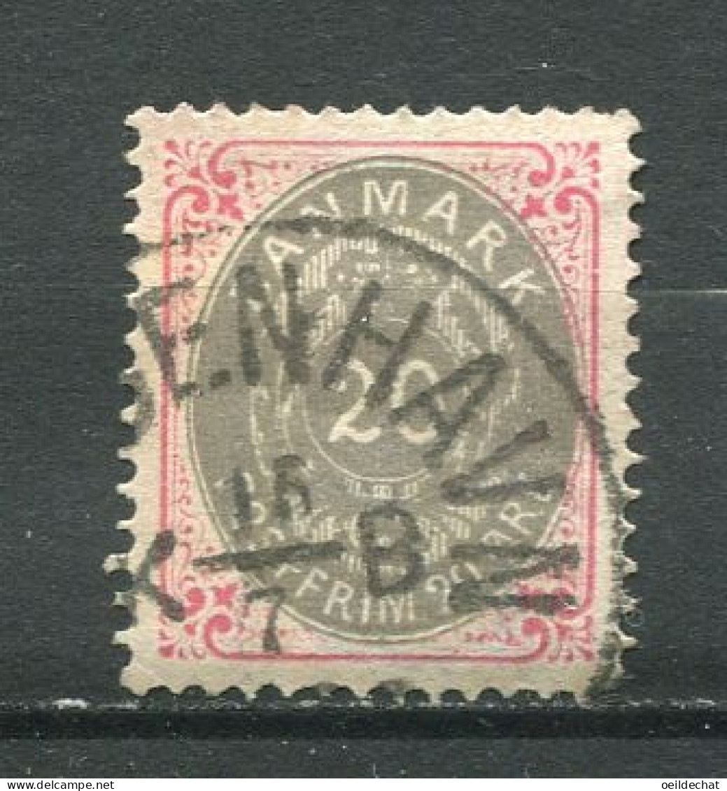 26267 Danemark  N°26A° 20 Rose Et Gris   1875  B/TB - Used Stamps