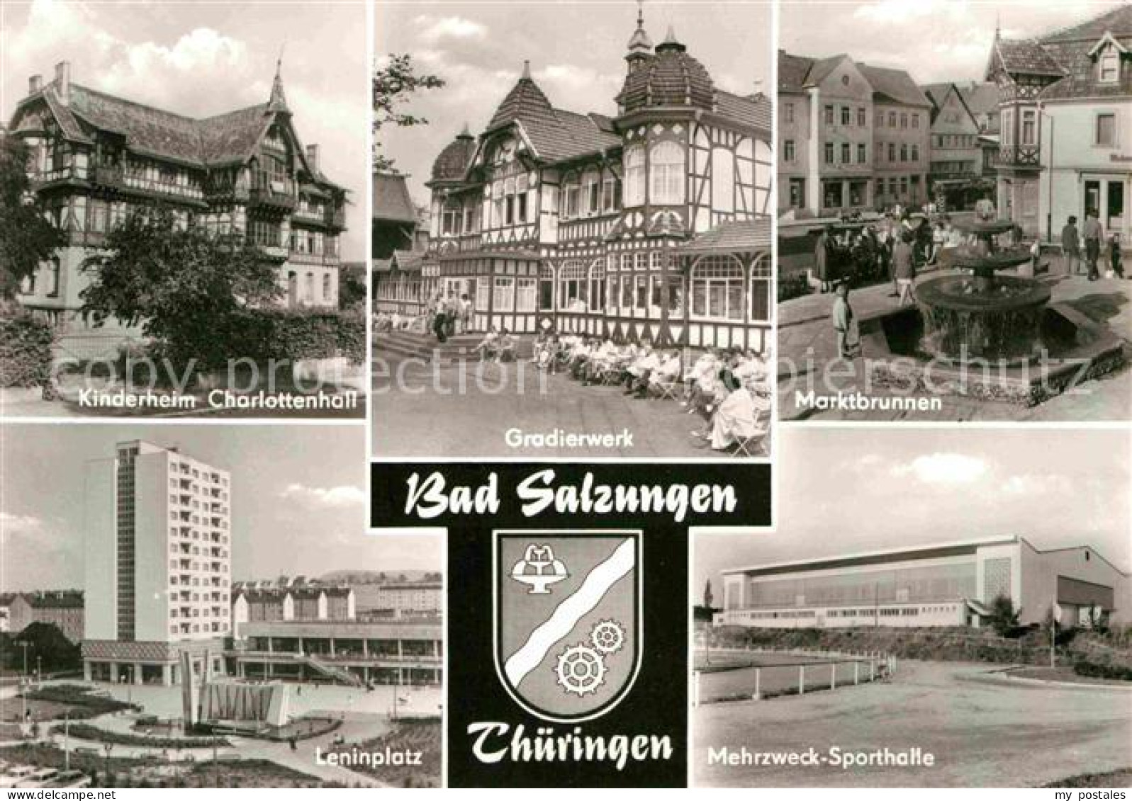 72727340 Bad Salzungen Kinderheim Charlottenhall Gradierwerk Marktbrunnen Mehrzw - Bad Salzungen