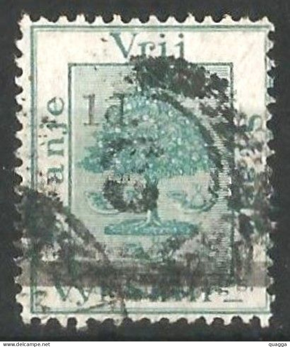 Orange Free State 1881. 1d On 5sh Green (a). SACC 14, SG 21. - Stato Libero Dell'Orange (1868-1909)