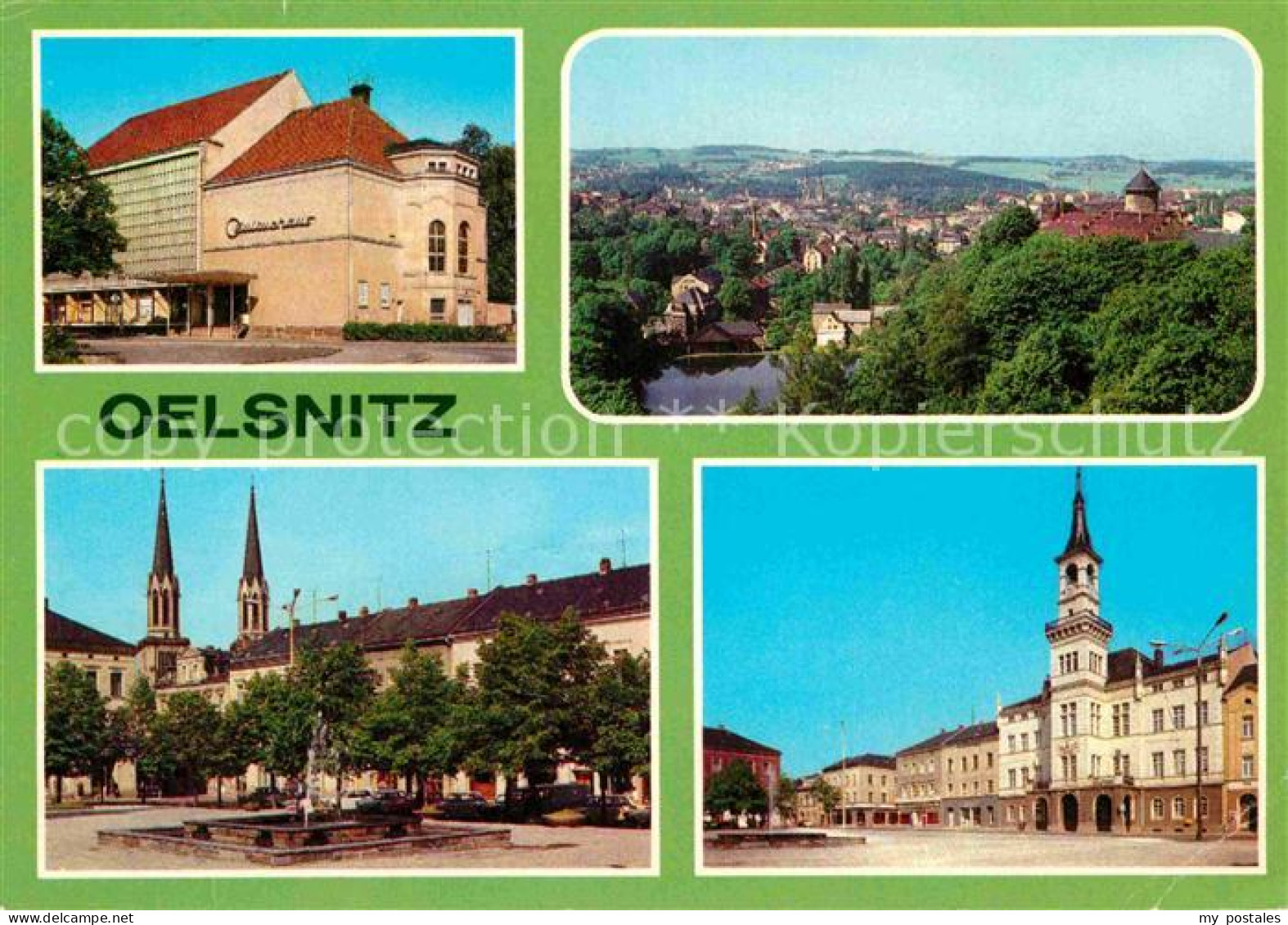 72726677 Oelsnitz Vogtland Kulturhaus Teilansicht Ernst Thaelmann Platz Rathaus  - Oelsnitz I. Vogtl.