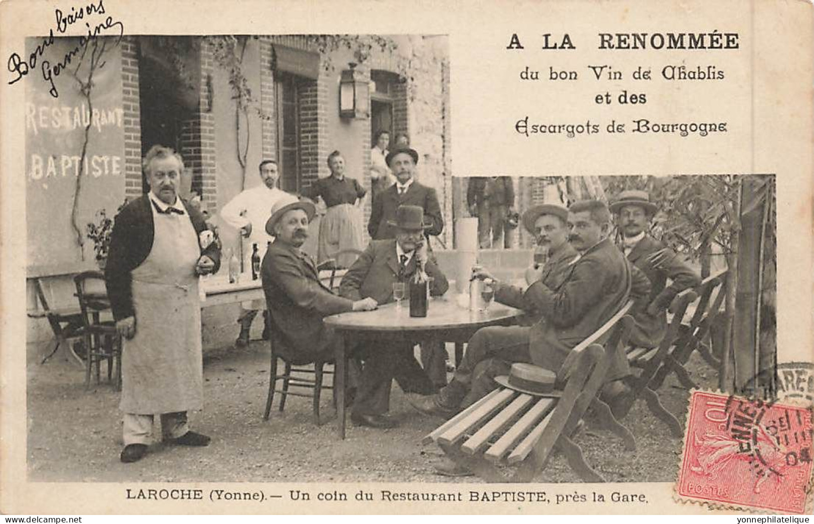 89 - YONNE - LAROCHE - Un Coin Du Restaurant BAPTISTE, Près La Gare - "à La Renommée" - Thème Vin - 11272 - Laroche Saint Cydroine