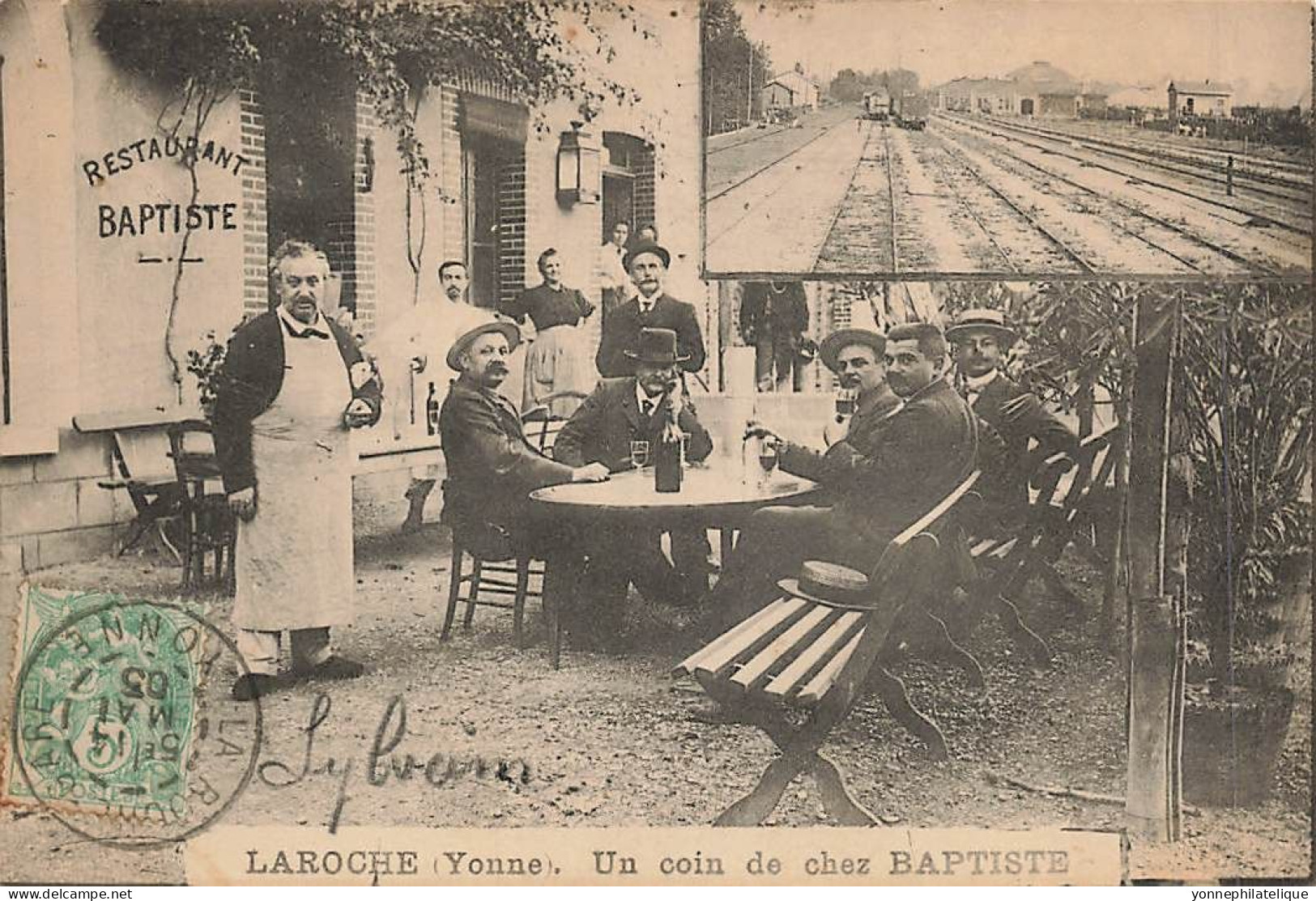 89 - YONNE - LAROCHE - Un Coin De Chez BAPTISTE, Vue Sur La Gare - 11273 - Laroche Saint Cydroine