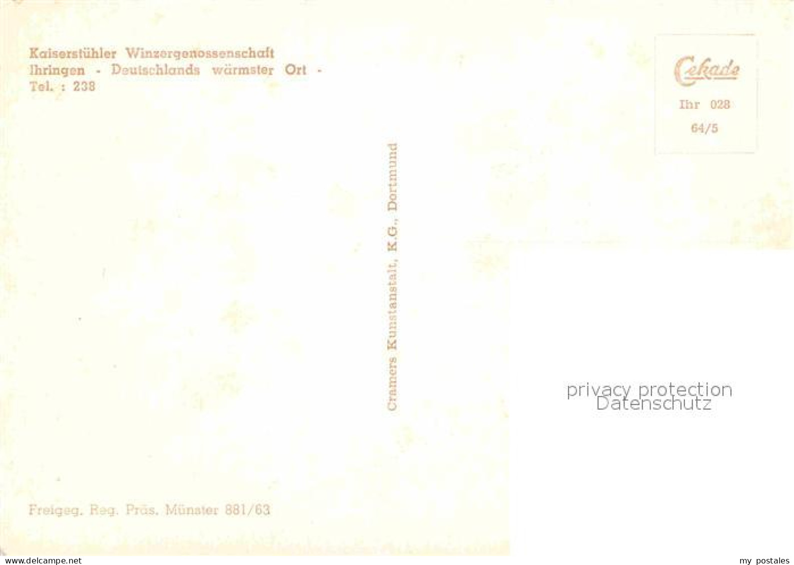 72725901 Ihringen Kaiserstuehler Winzergenossenschaft Fliegeraufnahme Ihringen - Ihringen
