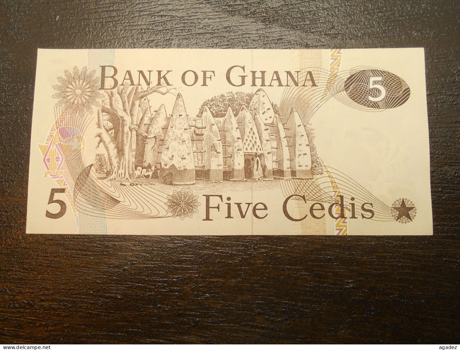 Ancien Billet De Banque Neuf Guana  1977 5 Cedis - Ghana